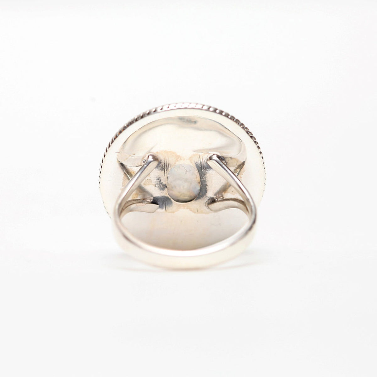 Large Silver Ring, Moonstone Ring