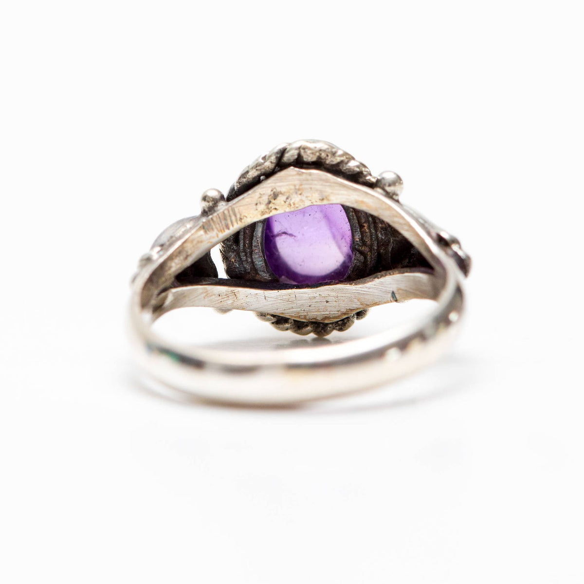 Oval Amethyst Ring, Birthstone Ring