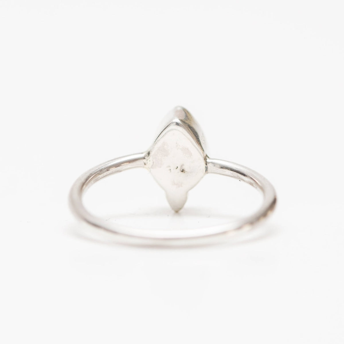 Dainty Moonstone Ring, Delicate Silver Ring