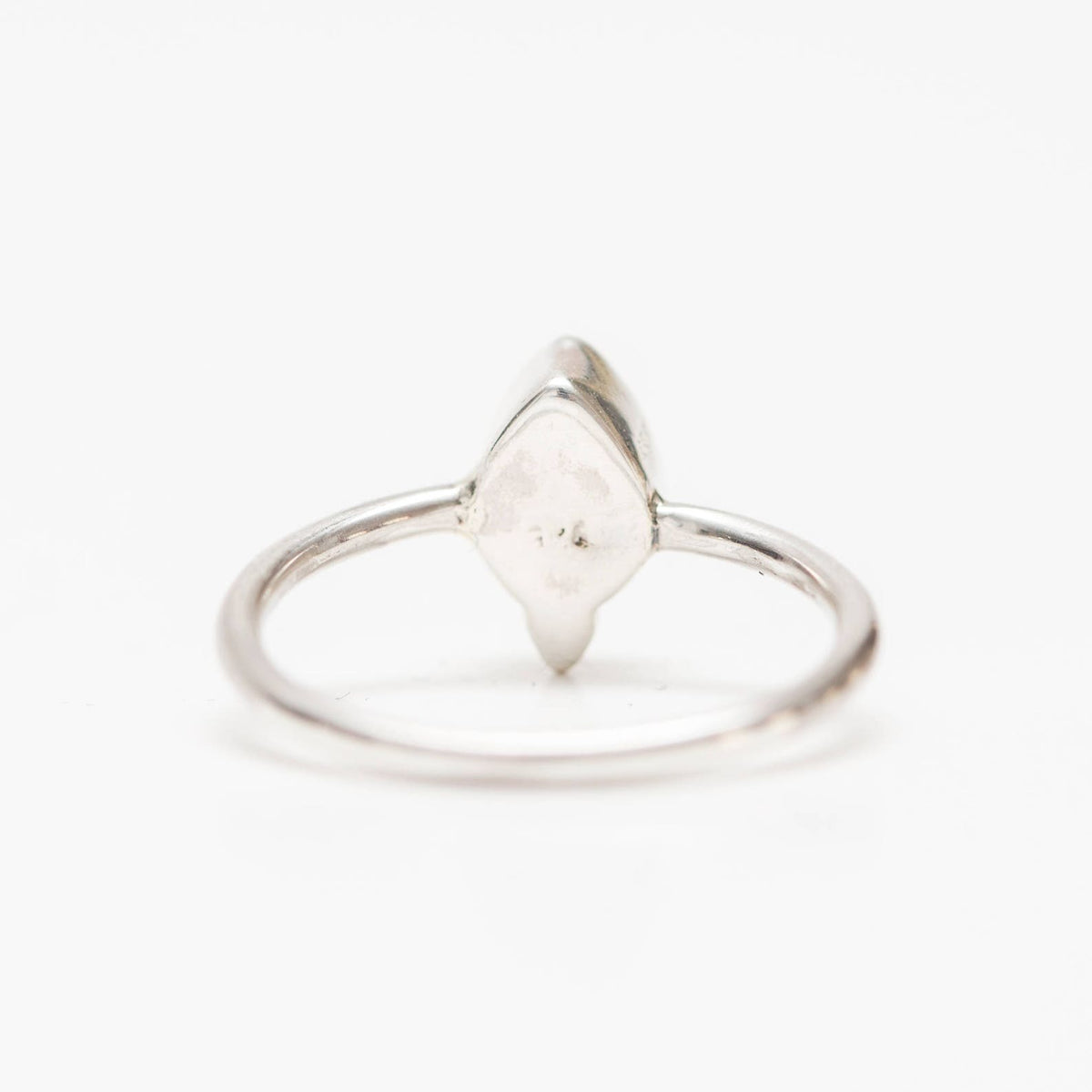 Pink Moonstone Ring, Teardrop Stone Ring Sterling Silver