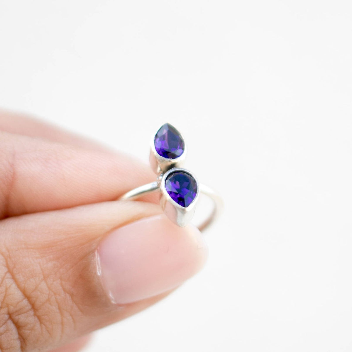 Purple Crystal Ring, Swarovski Ring