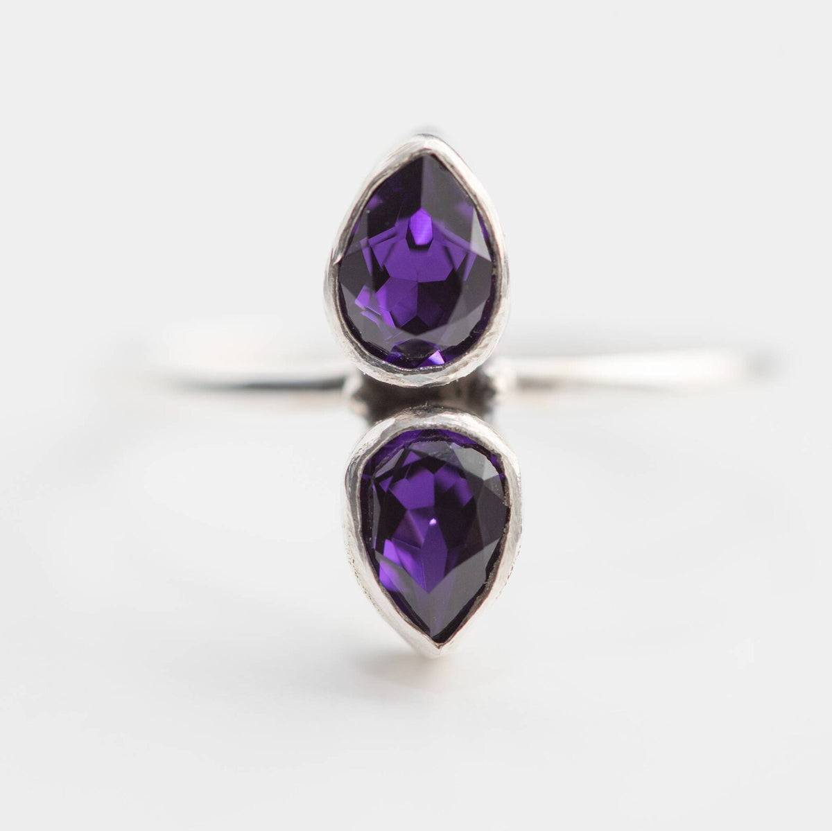 Purple Crystal Ring, Swarovski Ring