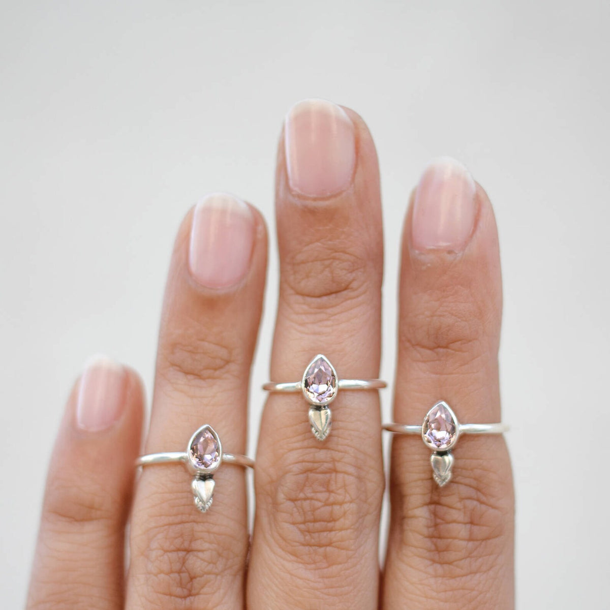 Pink Crystal Ring, One of A Kind Ring