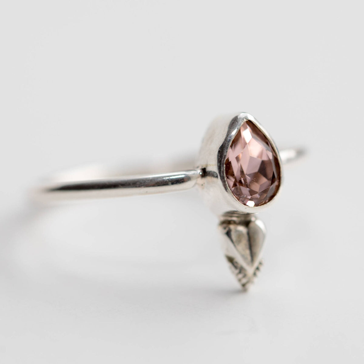 Pink Crystal Ring, One of A Kind Ring