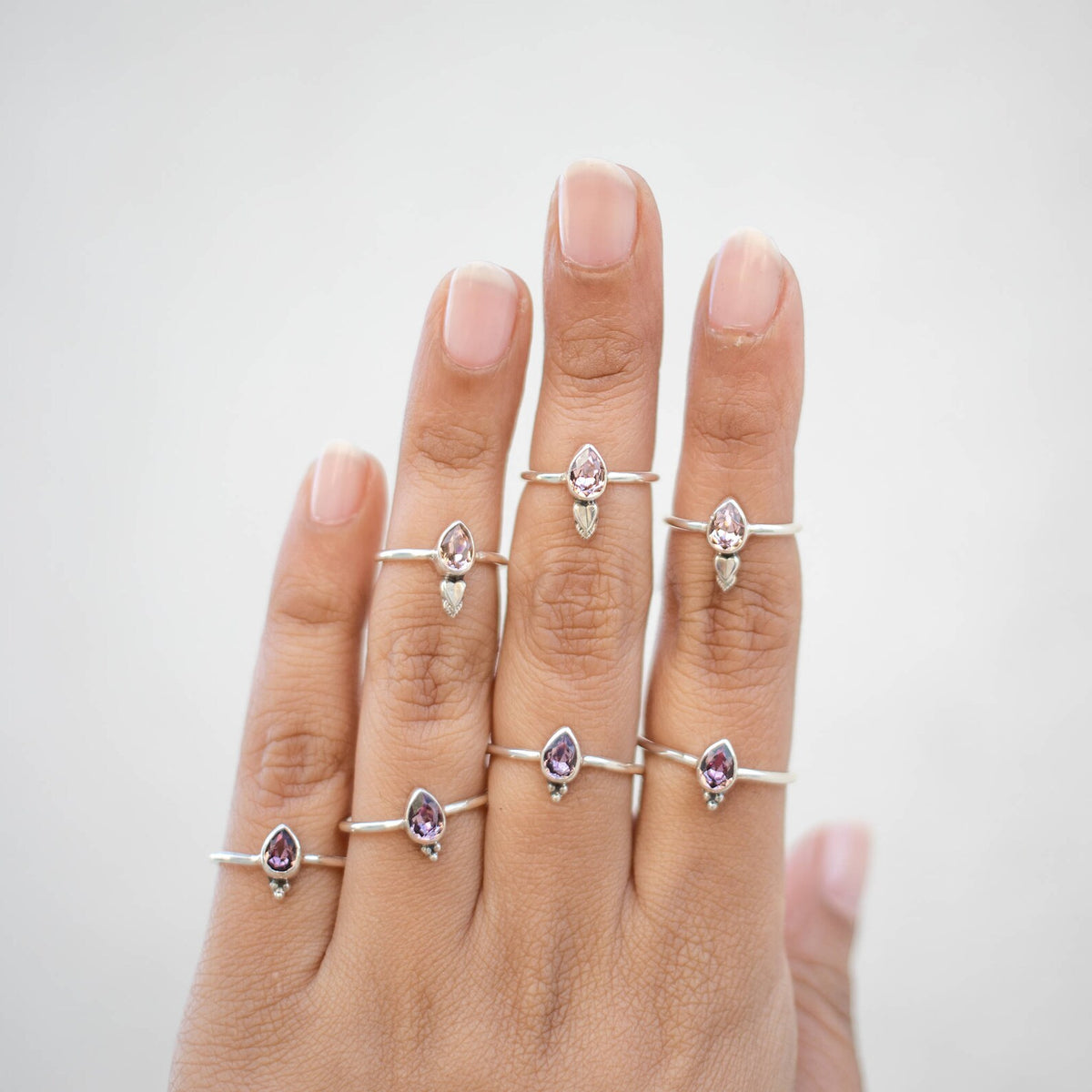 Pink Crystal Ring, One of A Kind Ring
