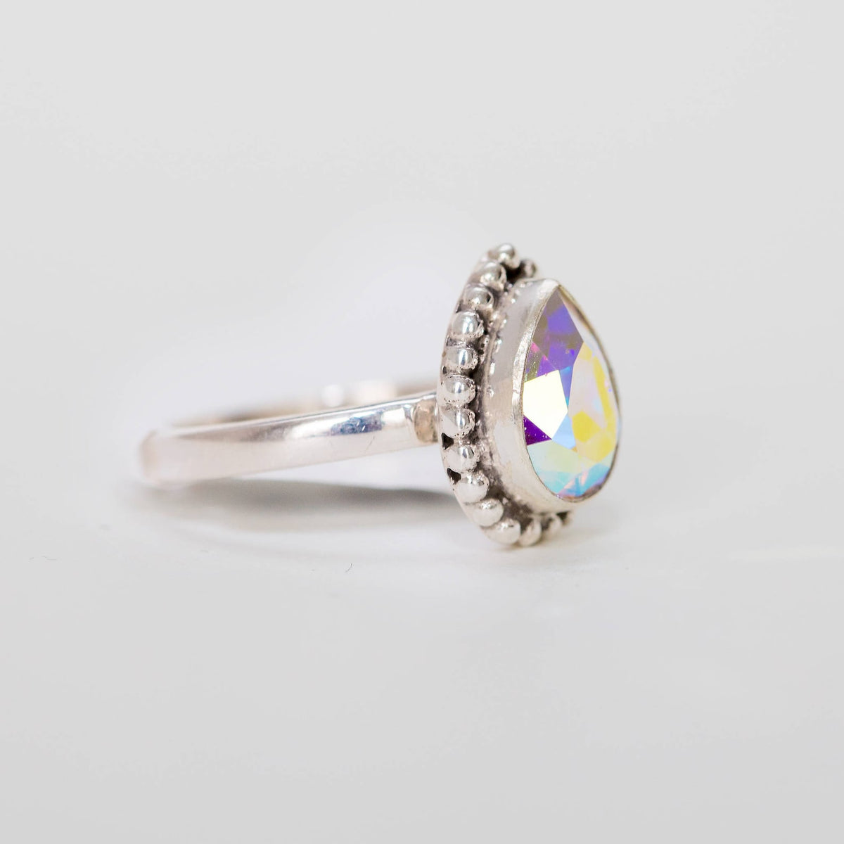 Pear Swarovski Ring, Sun Catcher Crystal