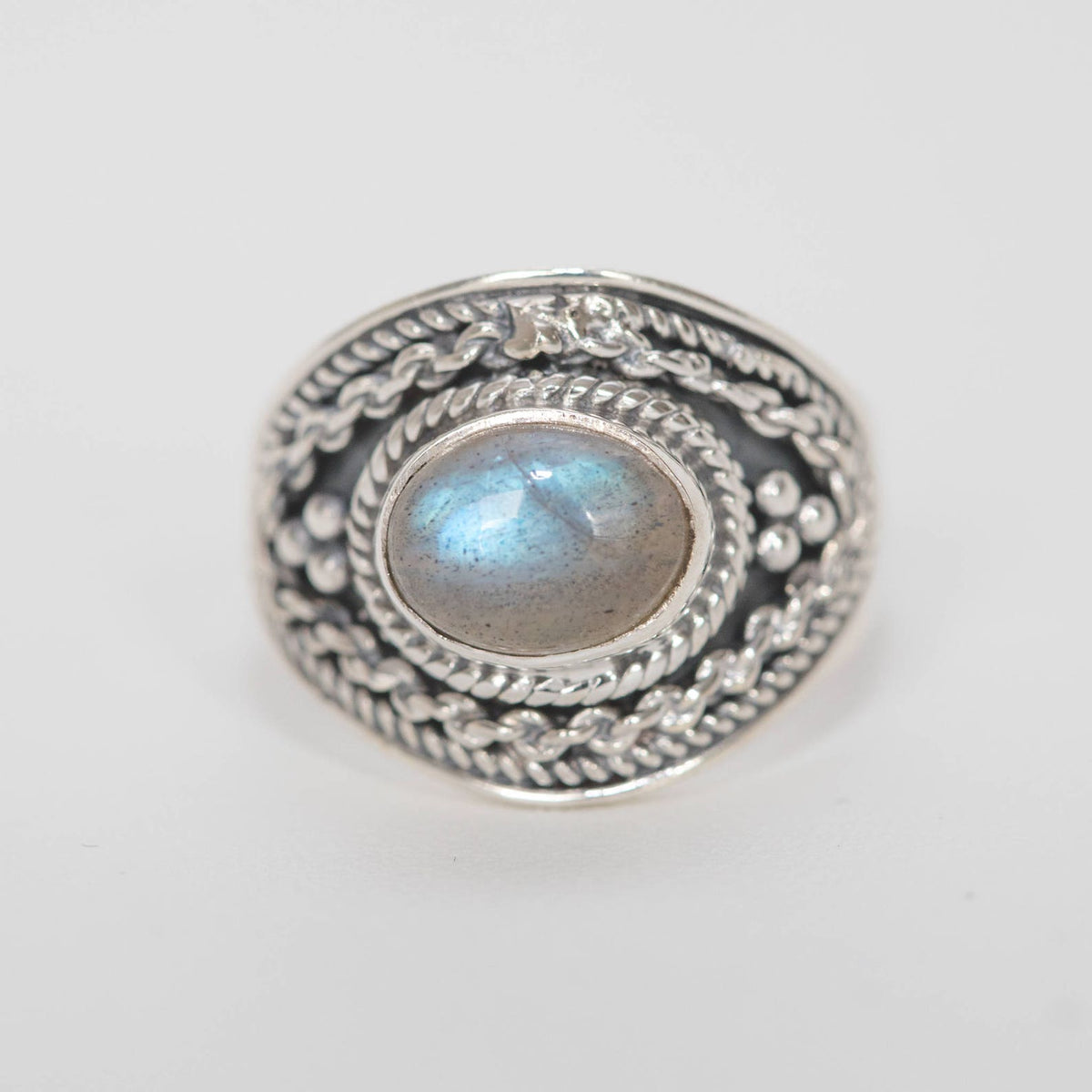 Labradorite Ring, Statement Ring
