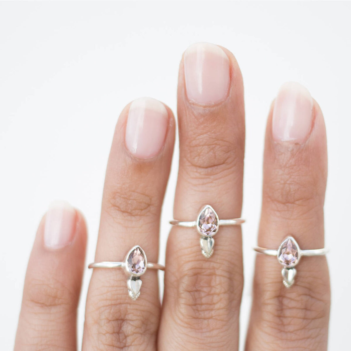 Pink Crystal Ring, One of A Kind Ring