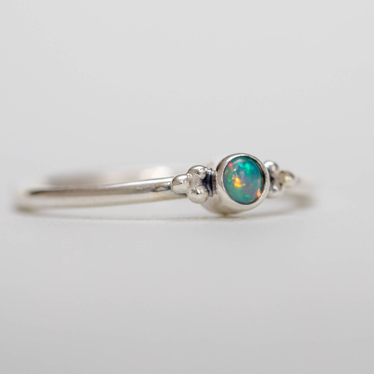 Genuine Opal Ring, Natural Opal Ring, Opal Minimalist Ring, Unique Dainty Ring