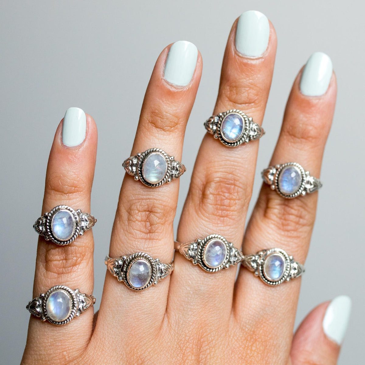 Moonstone Ring, Sterling Silver Ring, Wanderlust Ring