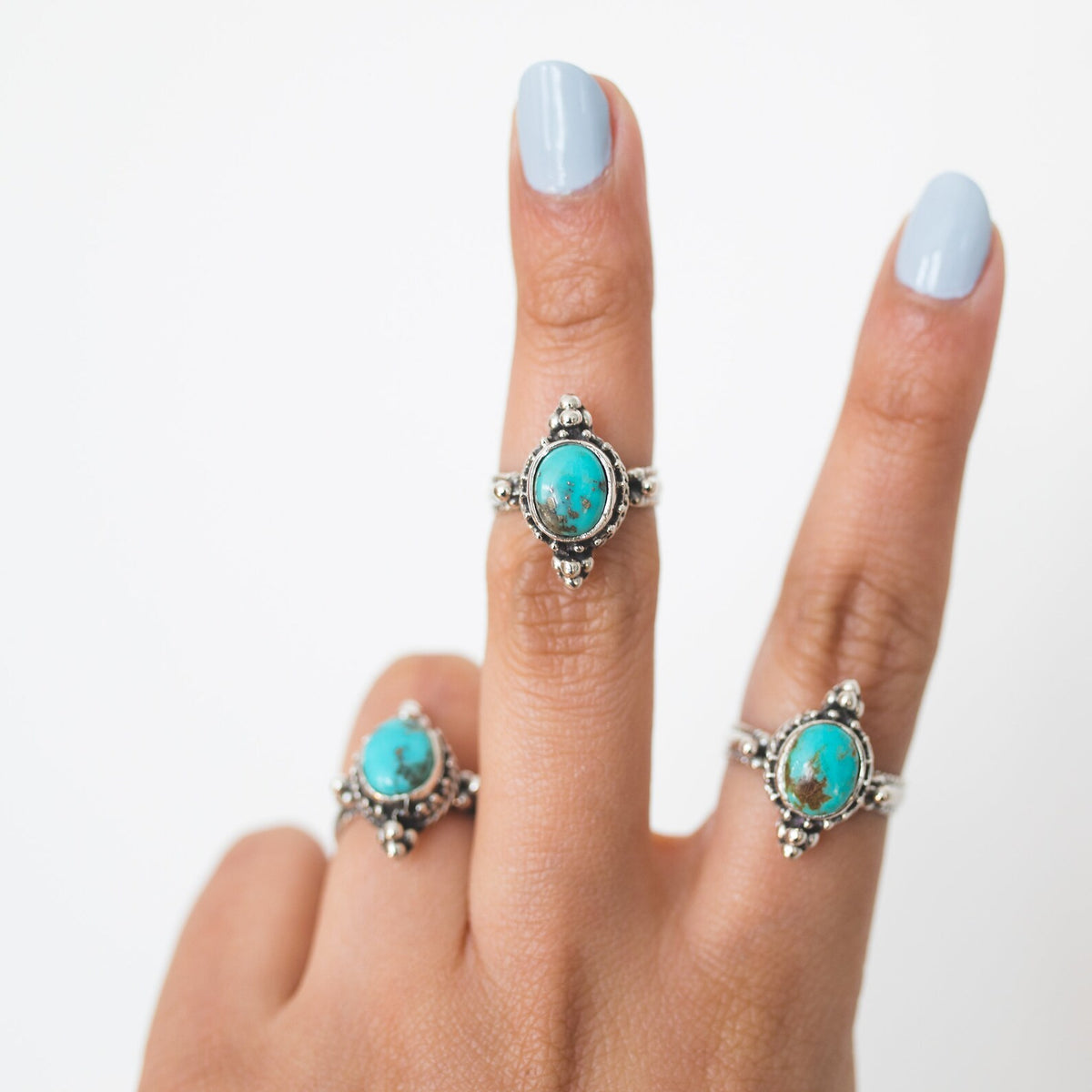 Teal Turquoise Ring, Turquoise Wedding Ring