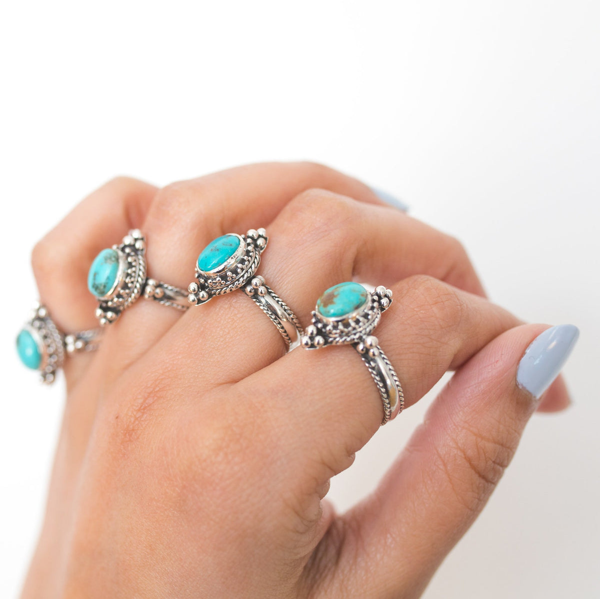 Teal Turquoise Ring, Turquoise Wedding Ring