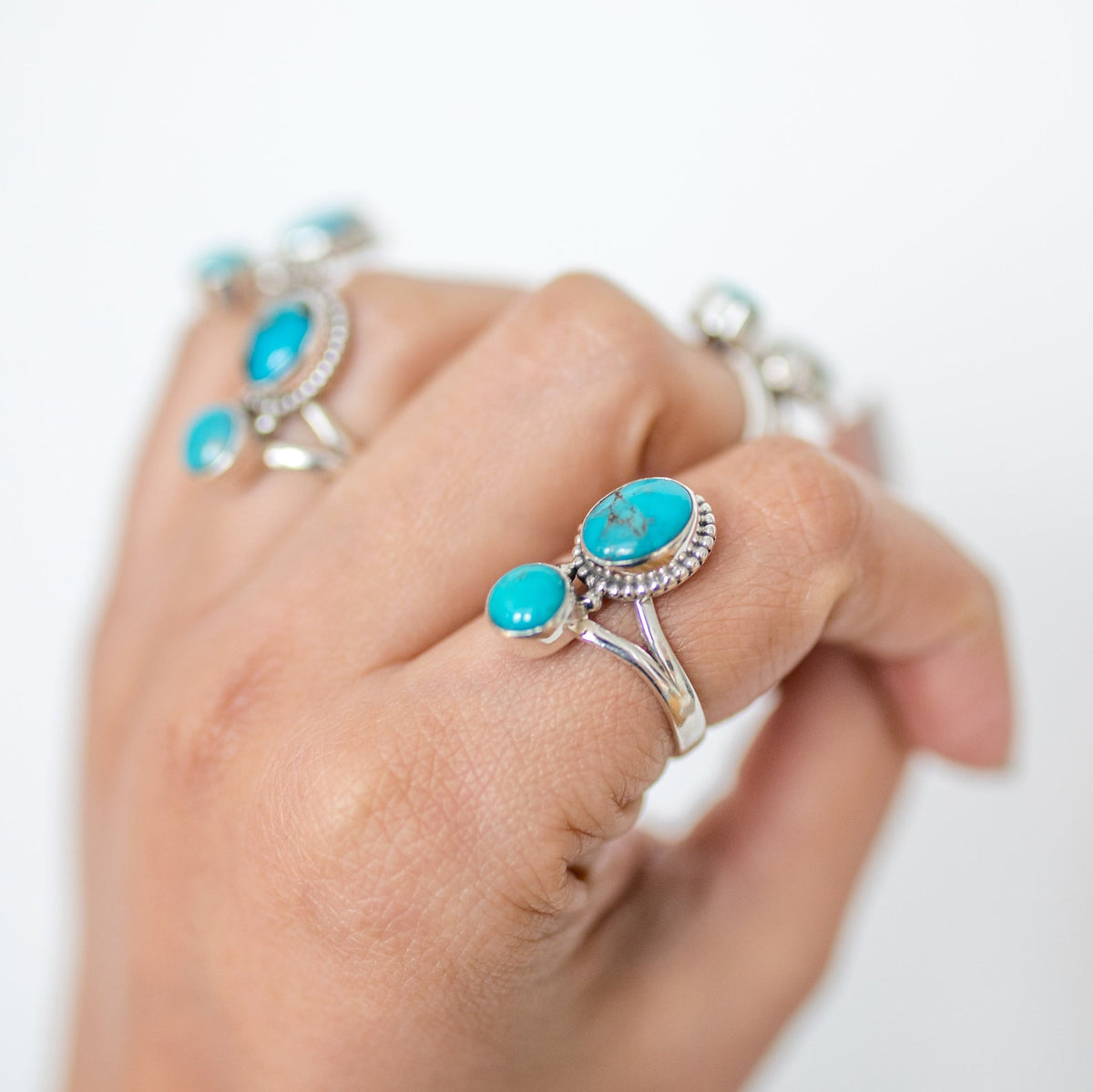 Turquoise Boho Statement Ring