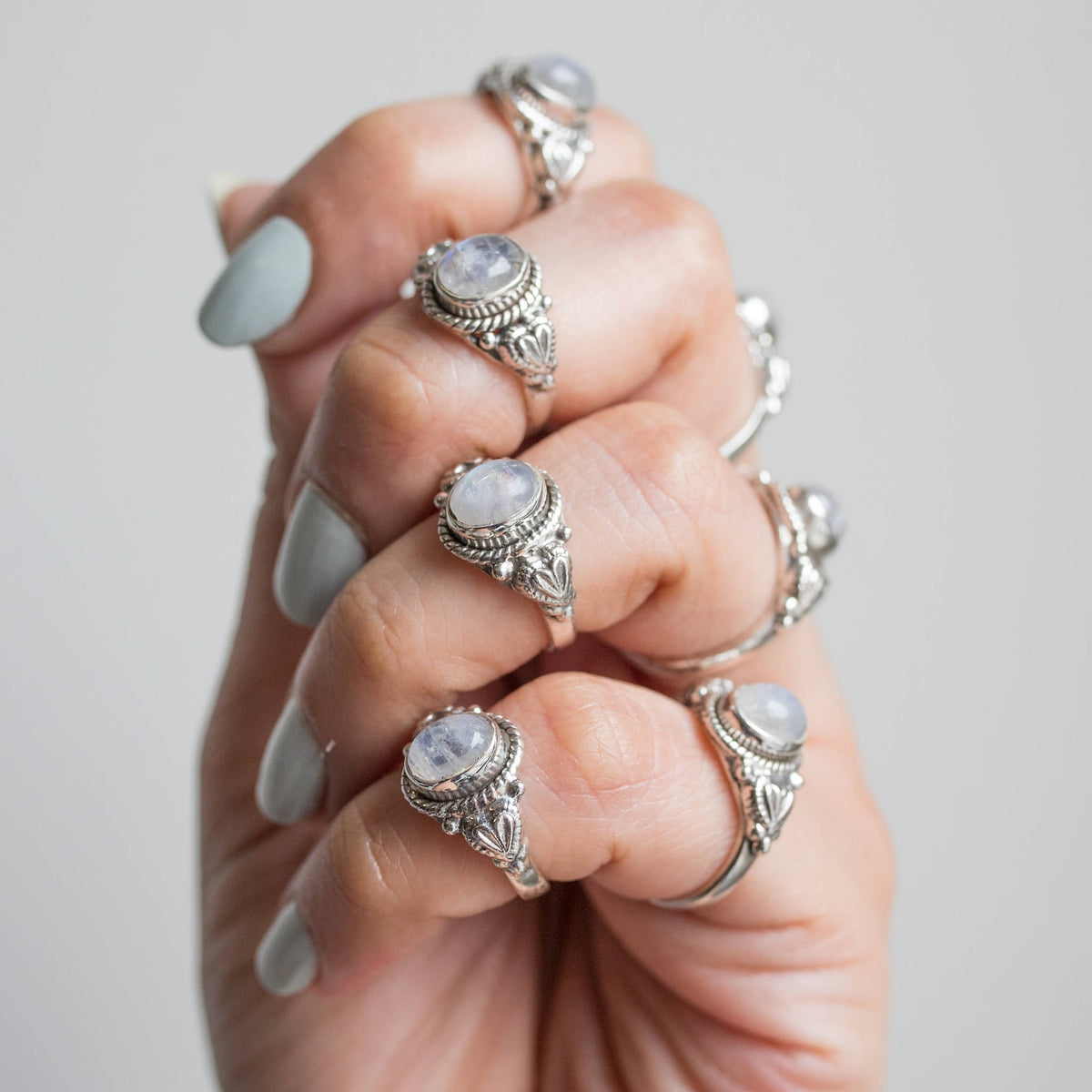 Moonstone Ring, Sterling Silver Ring, Wanderlust Ring