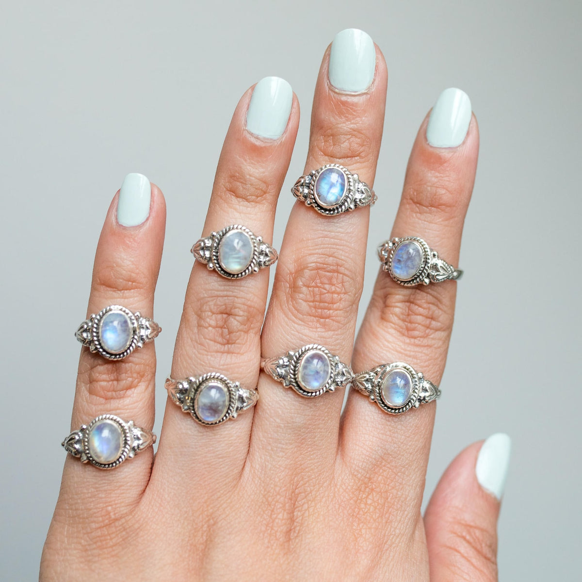 Moonstone Ring, Sterling Silver Ring, Wanderlust Ring
