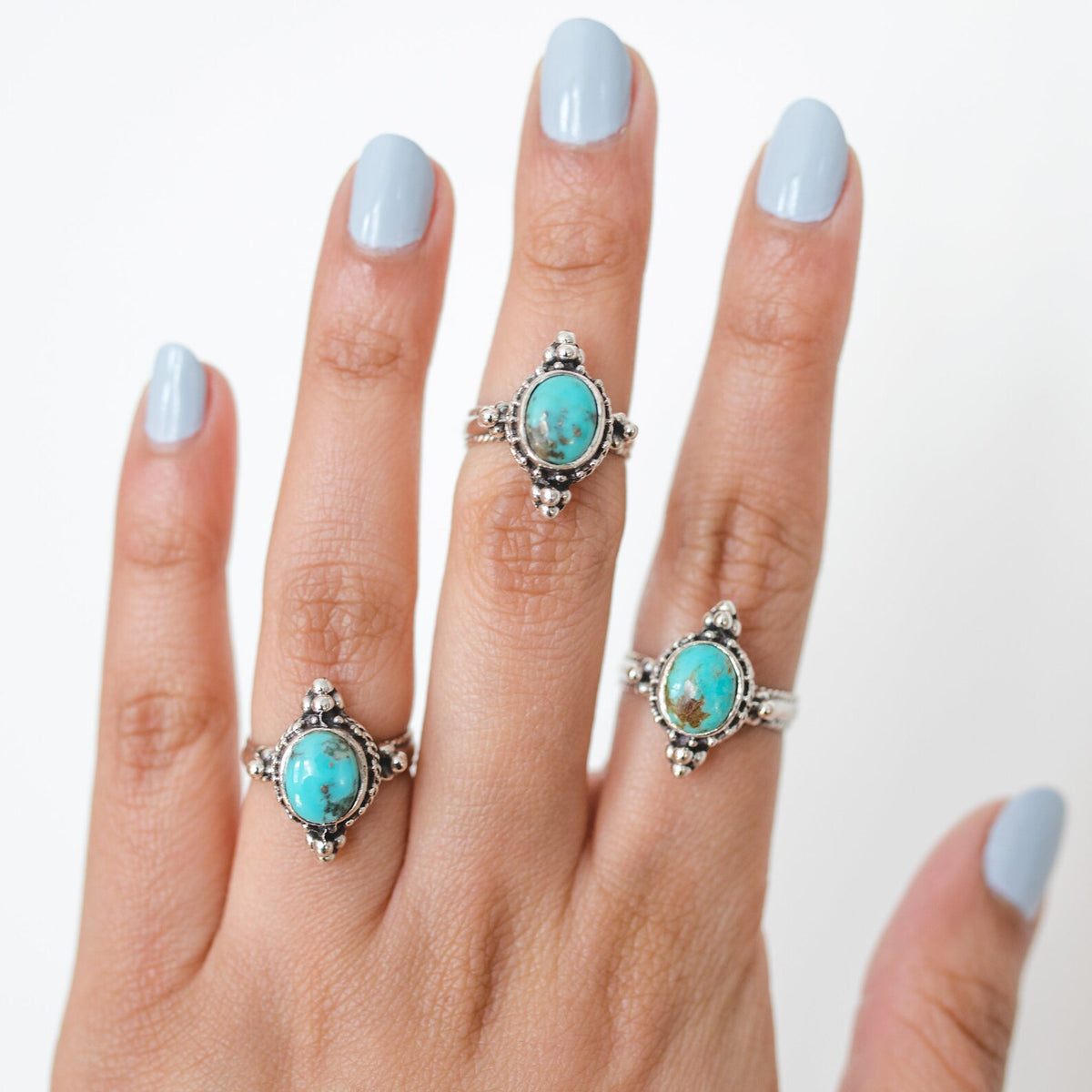 Teal Turquoise Ring, Turquoise Wedding Ring