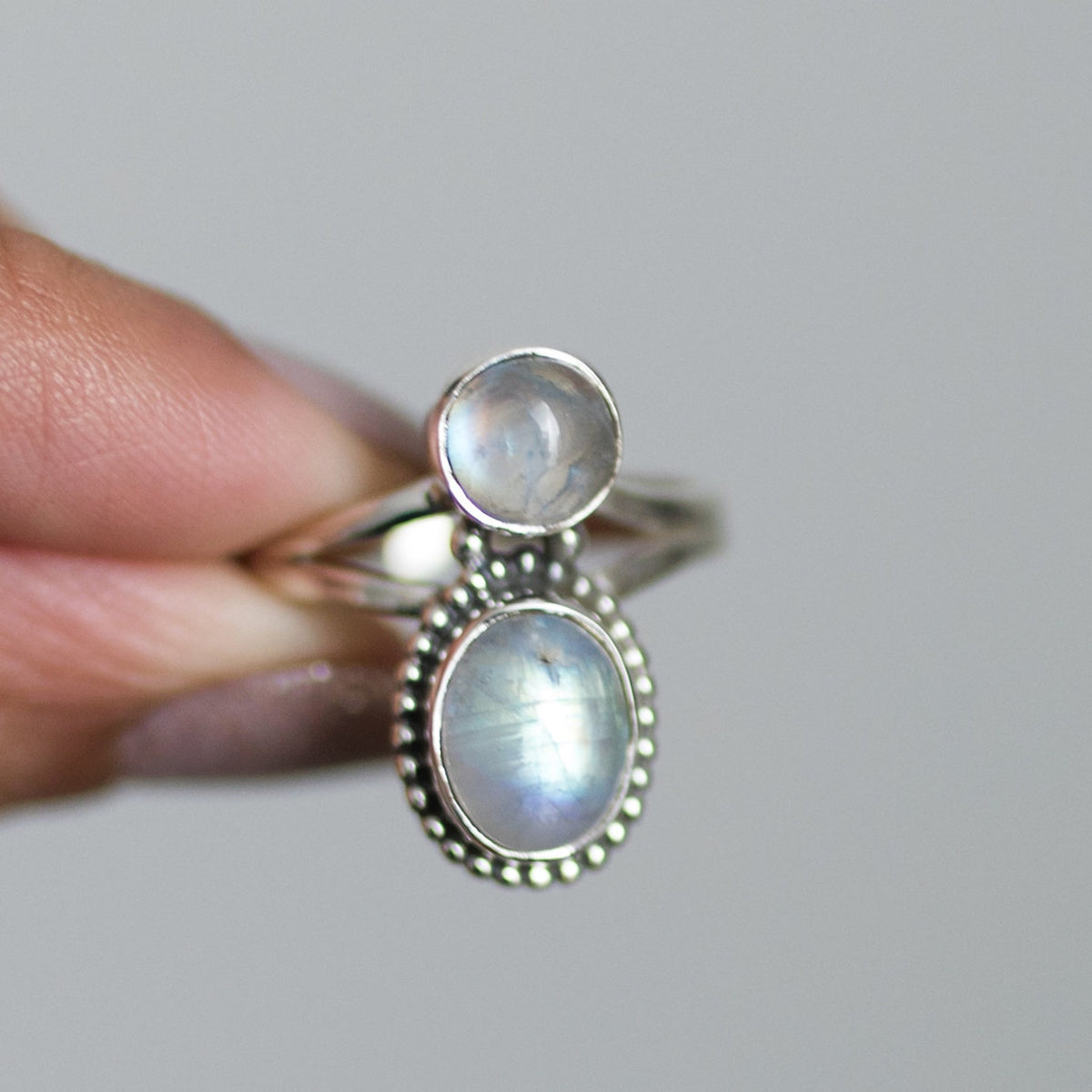Moonstone Boho Statement Ring
