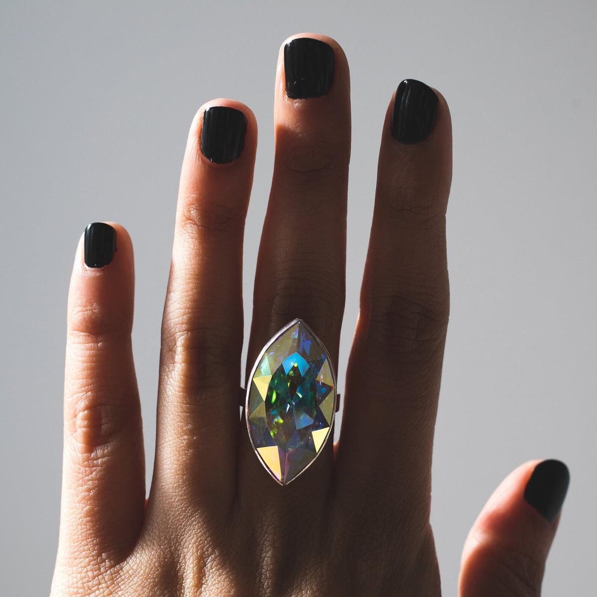 Swarovski Crystal Ring, Large Marquise Ring