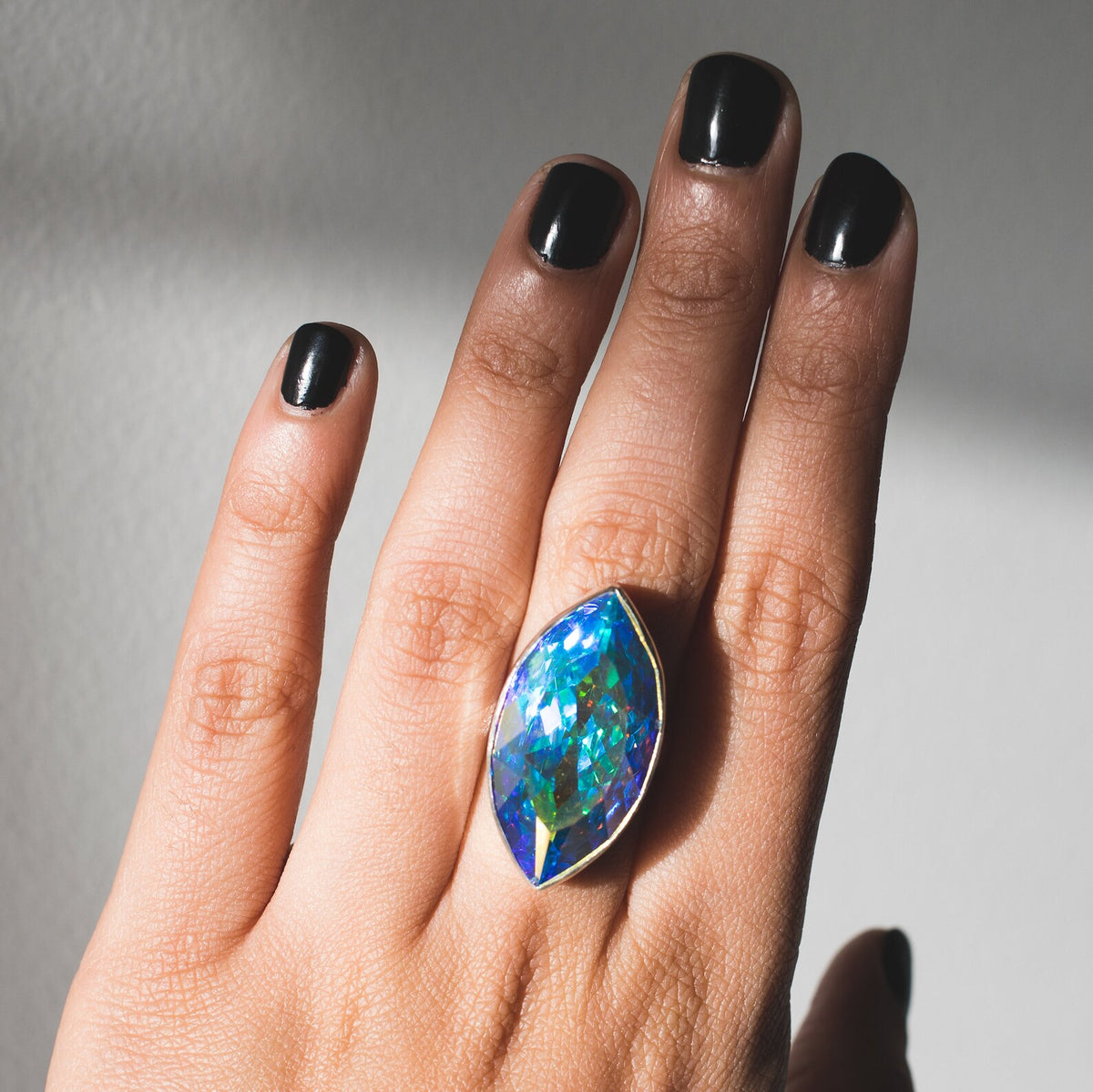 Swarovski Crystal Ring, Large Marquise Ring