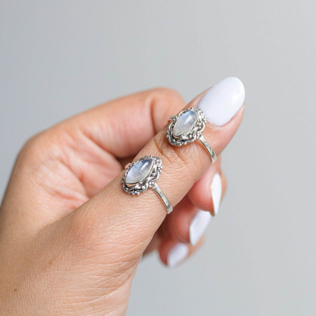 Marquise Moonstone Ring, Moonstone Crystal, Gypsy Boho Ring
