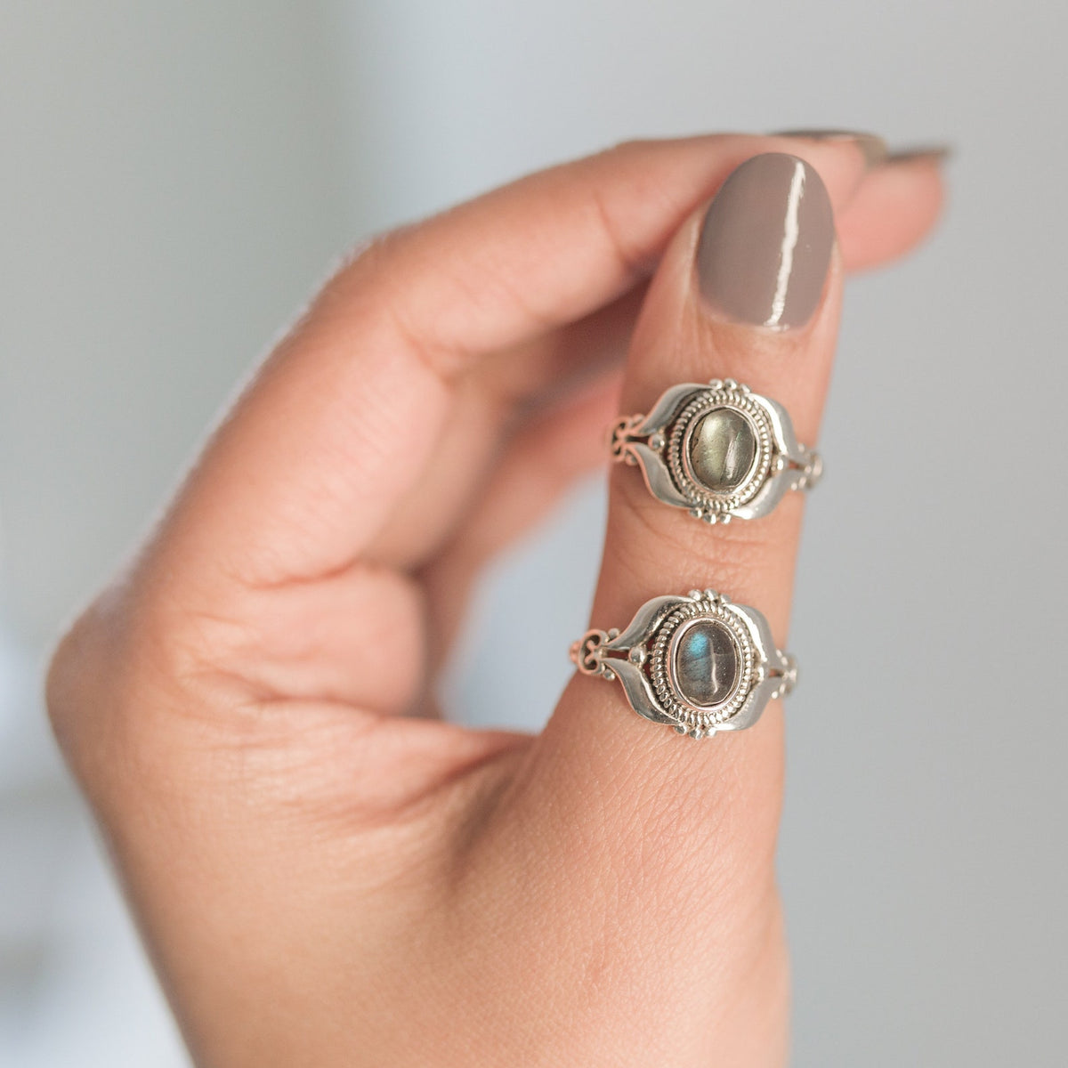 Labradorite Ring, Bohemian Silver Ring