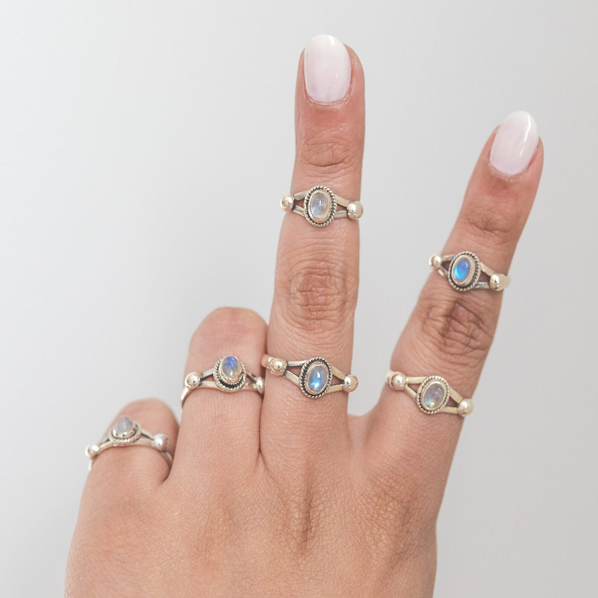 Blue Moonstone Ring