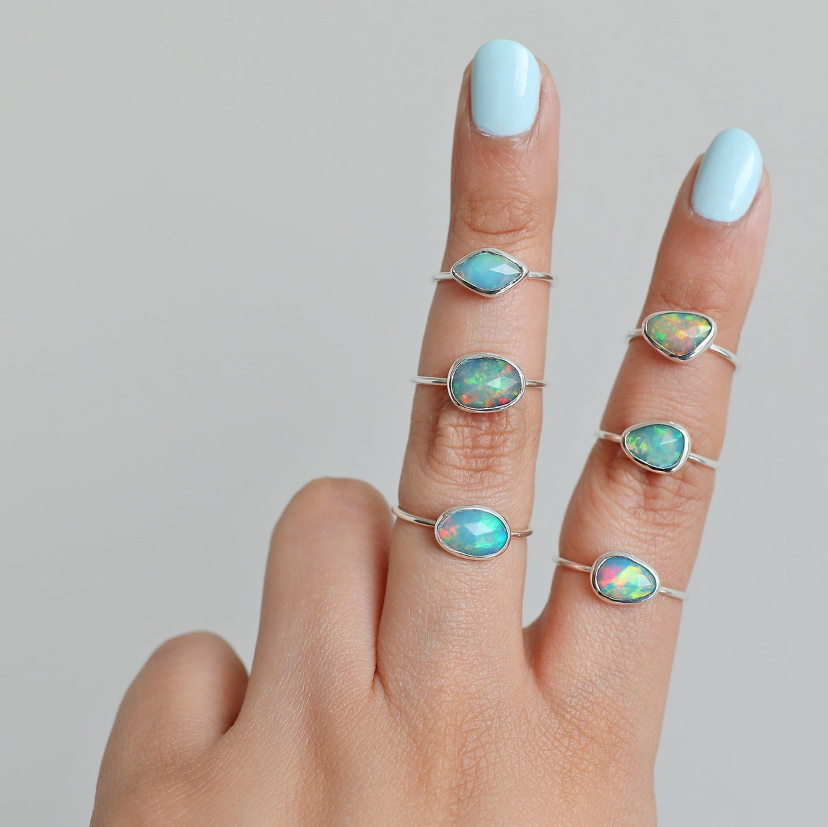 Natural Opal Ring - Ethiopian Opal Promise Ring