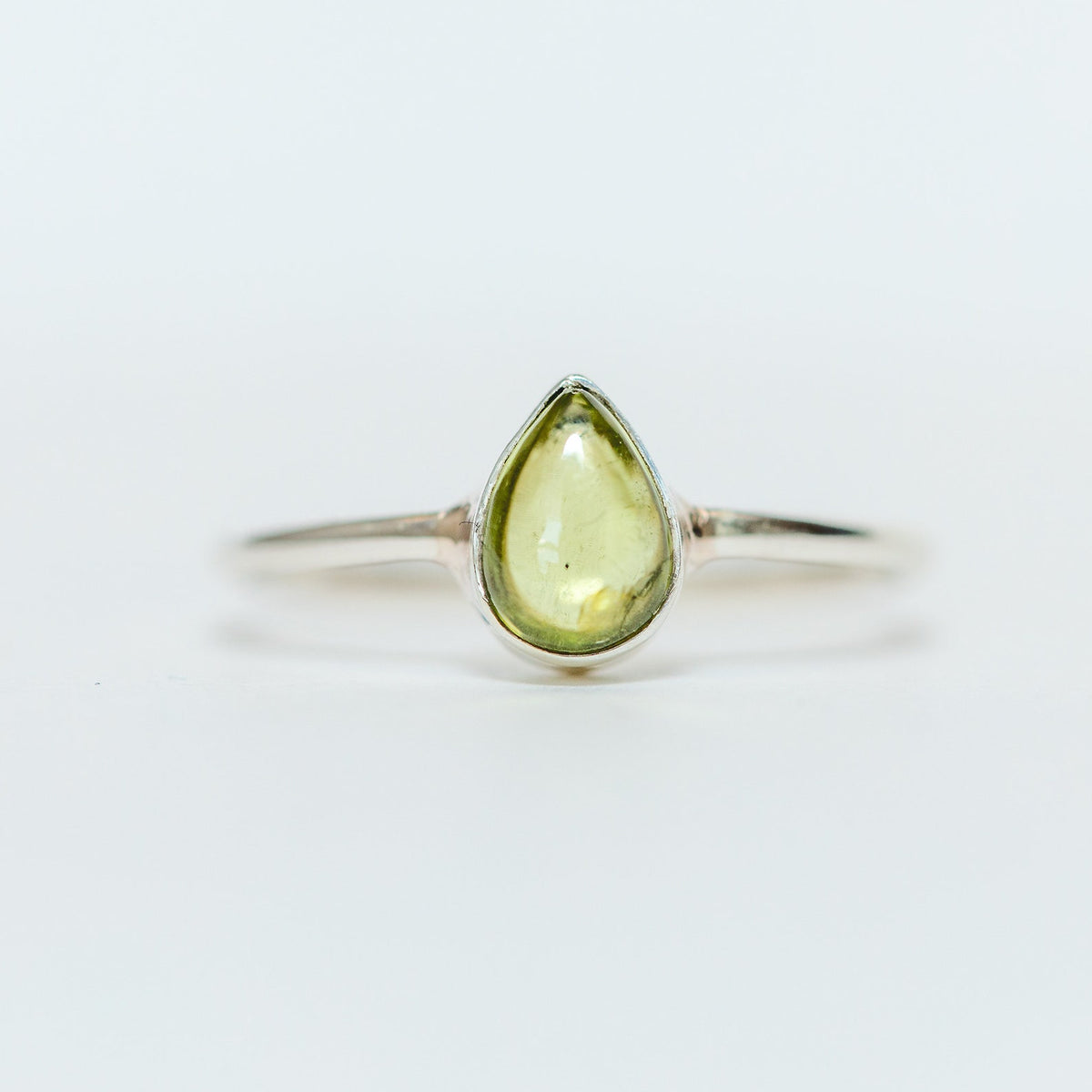 Peridot Birthstone Ring, Meditation Ring