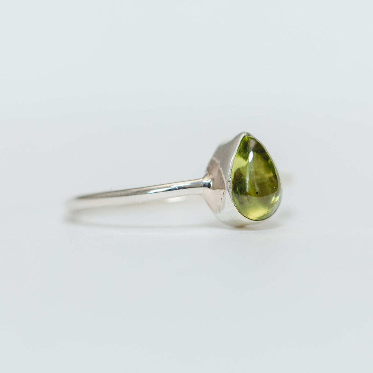 Peridot Birthstone Ring, Meditation Ring
