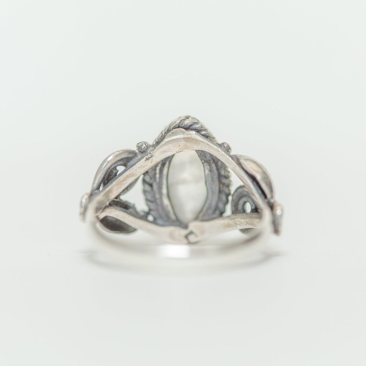 Marquise Moonstonet Ring, Blue Moonstone Ring