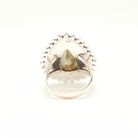 Big Labradorite Ring, Large Silver Ring