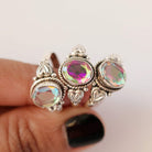 Handmade Mystic Opal Ring, Sterling Silver Ring