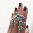 Handmade Mystic Opal Ring, Sterling Silver Ring