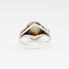 Oval Labradorite and Silver Bohemian Ring