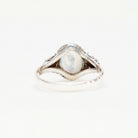 Gypsy Boho Ring, Moonstone Ring - Sterling Silver