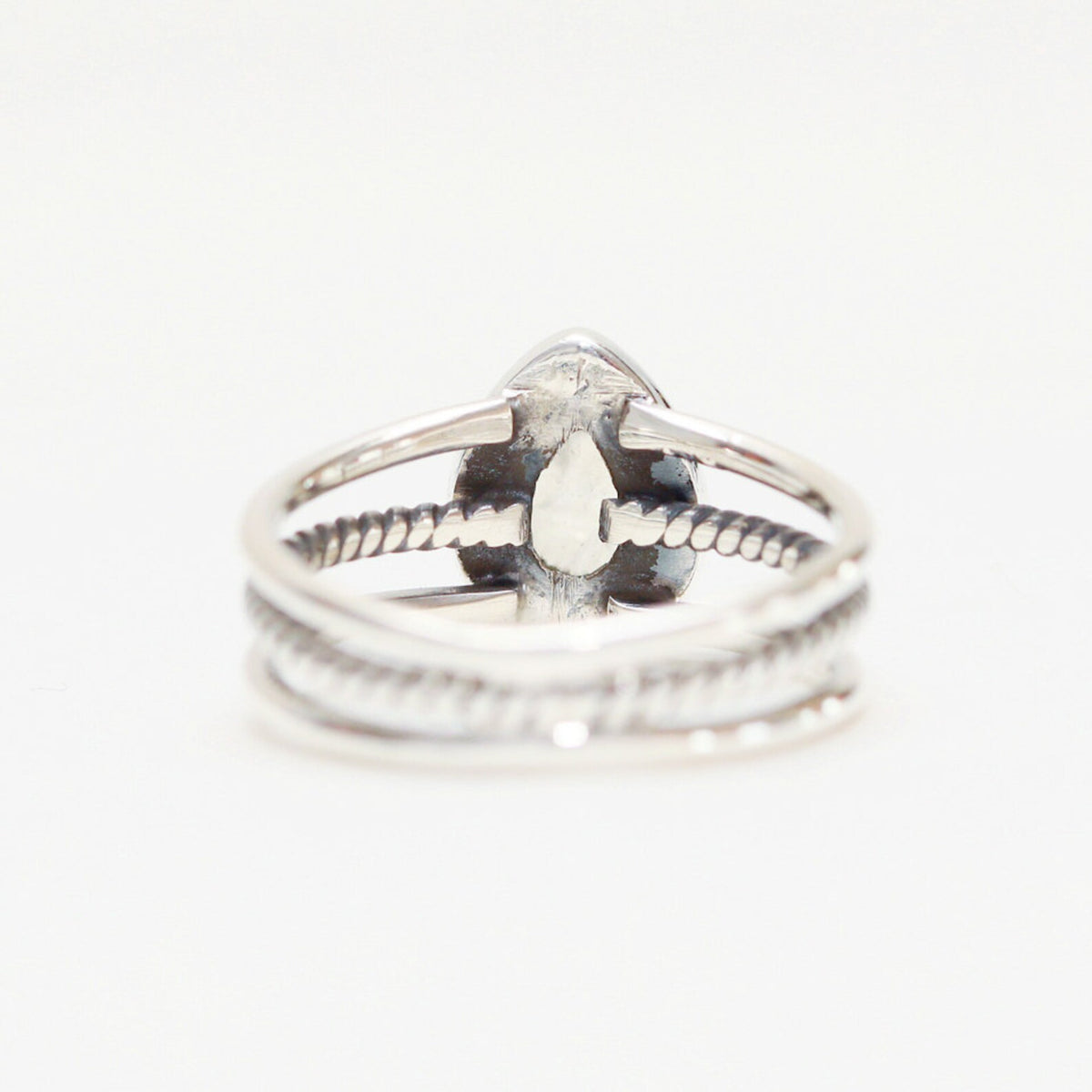 Pear Moonstone Ring, Modern Stone Ring