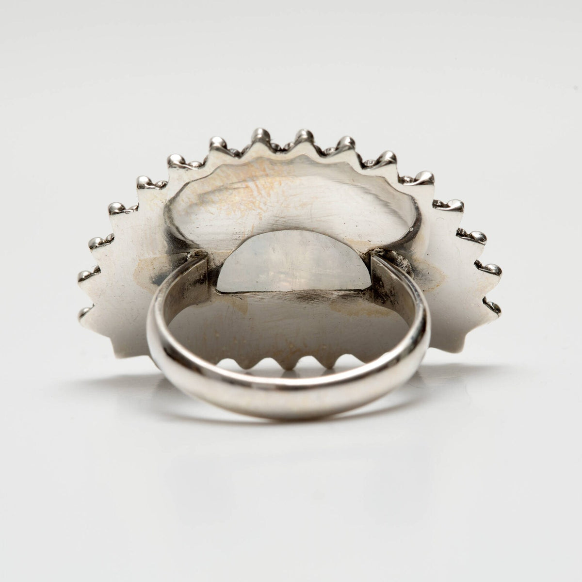 Large Moonstone Ring - Sterling Silver Ring