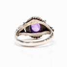 Oval Amethyst Ring, Birthstone Ring
