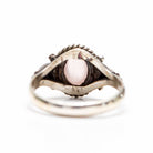 Silver Rose Quartz Ring, Pink Gemstone Ring