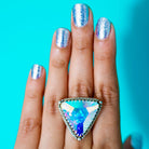 Large Crystal Ring, Sun Catcher Swarovski Ring