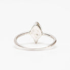 Pear Turquoise Ring, Dainty Stacking Ring, Forget Me Not Ring