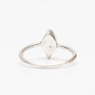 Dainty Moonstone Ring, Delicate Silver Ring