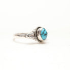 Oval Turquoise Ring, Forget Me Not Ring, Bohemian Rings, Boho Gypsy Ring