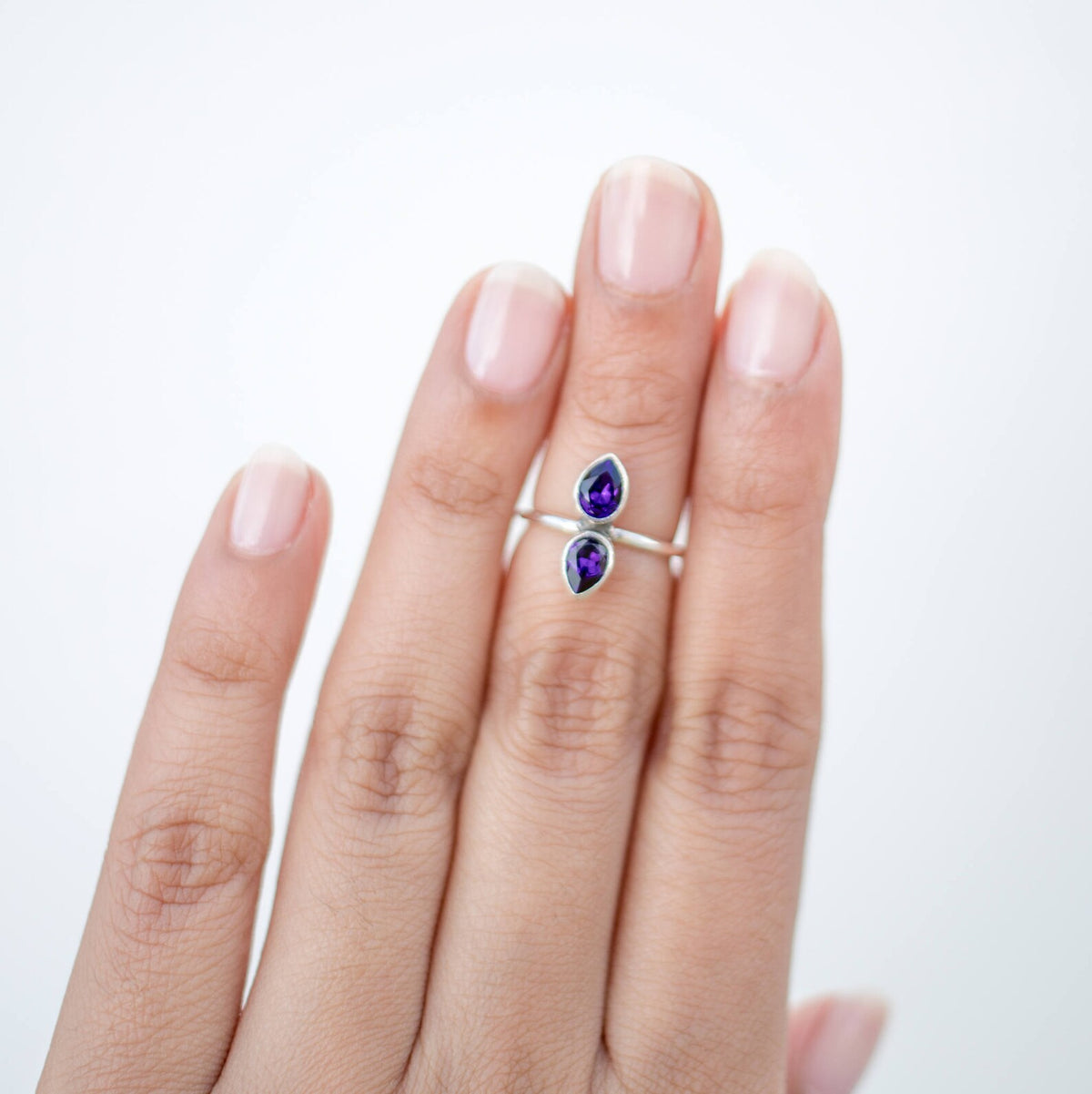 Purple Crystal Ring, Swarovski Ring