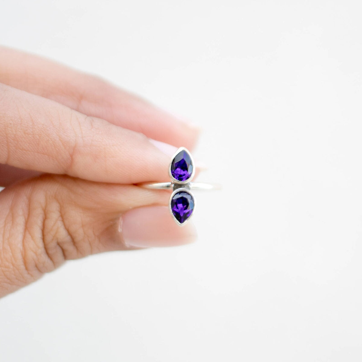 Purple Crystal Ring, Swarovski Ring