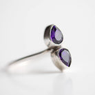 Purple Crystal Ring, Swarovski Ring