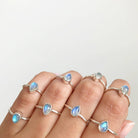 Pear Moonstone Ring, Best Friend Rings, Meditation Ring