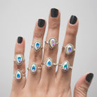 Pear Swarovski Ring, Sun Catcher Crystal