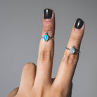 Rainbow Opal Ring, Opal Stacking Rings