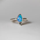 Rainbow Opal Ring, Opal Stacking Rings